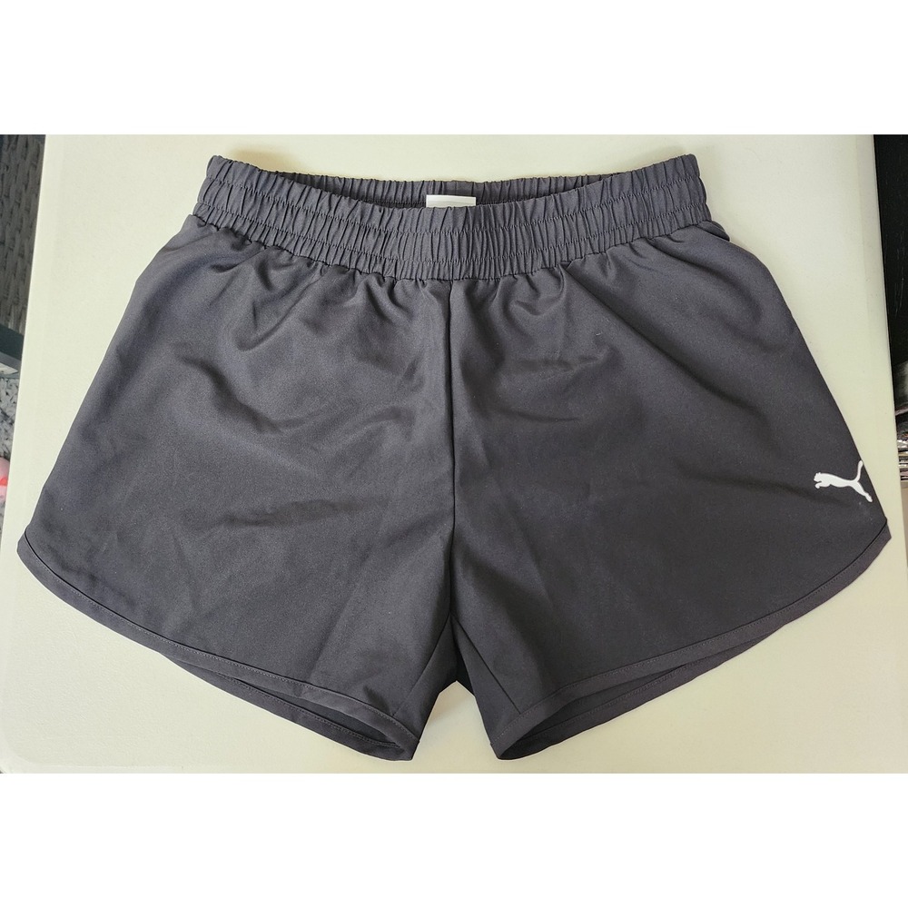 Puma Womens Tulip Woven Running Shorts 4in Black 686177 01 Small NEW